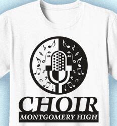 Choir Shirts - Custom Choir T-Shirts: Click 52 NEW Chorus T-Shirt Designs-IZA - Music Notes