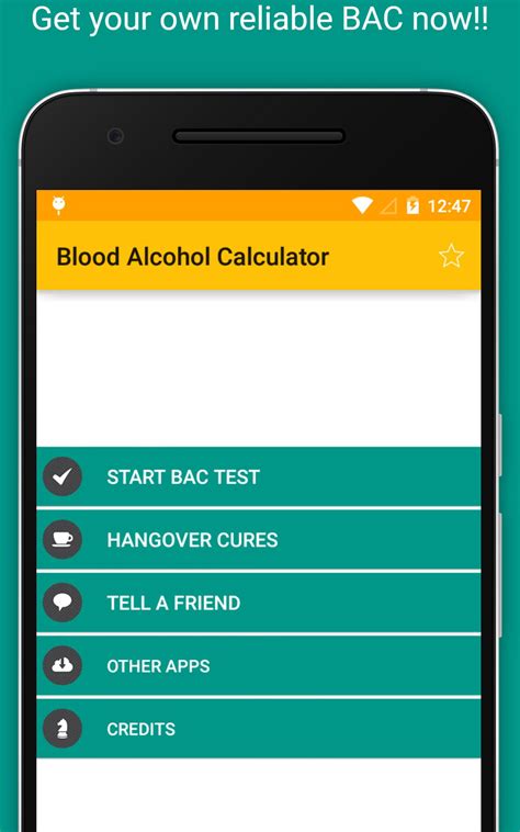 Blood Alcohol Calculator - App on Amazon Appstore