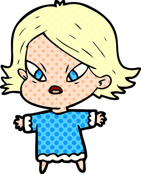 cartoon stressed woman 12451835 Vector Art at Vecteezy