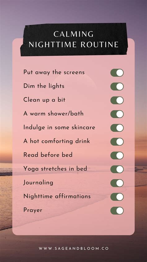 11 Calming Nighttime Routines to Help You Sleep Better - Sage & Bloom