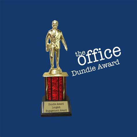 Longest Engagement Award,The Dundie Award,The Office TV Show, Dundie Award Trophy,Michael Scott ...