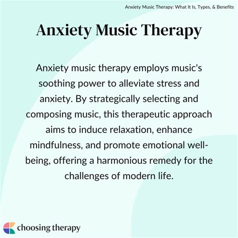 Music Therapy for Anxiety