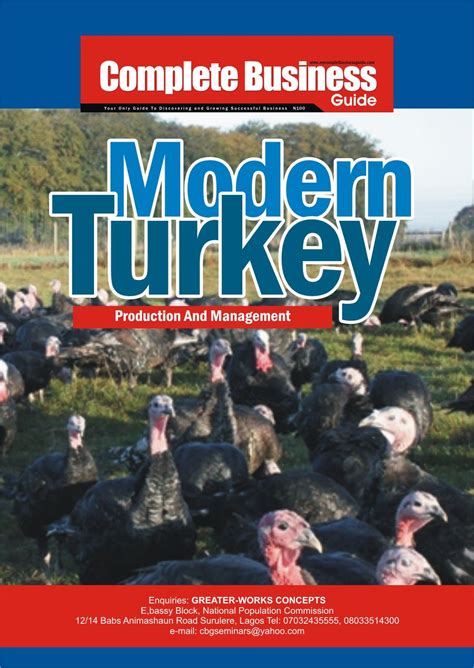 AGRO-FARMING MANUALS: HOW TO START A TURKEY FARMING BUSINESS IN NIGERIA