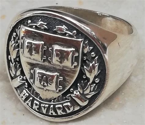 Harvard University College crest Graduation Handmade 3D Ring | Etsy