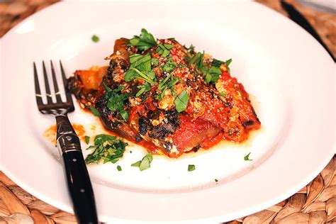 Ina Garten's Roasted Eggplant Parmesan