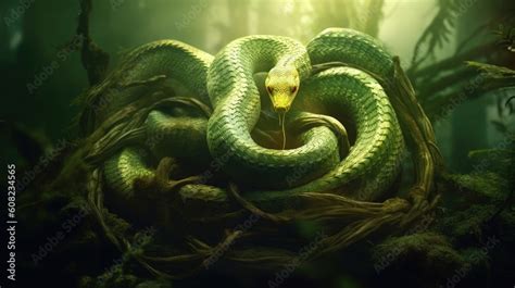 Witness the mystical serpent as it gracefully sheds its skin, unveiling ...