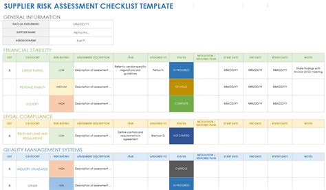 Free Supply Chain Risk Assessment & Management Templates | Smartsheet