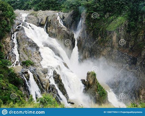 Barron Falls Kuranda Queensland during the Wet Season Stock Photo ...