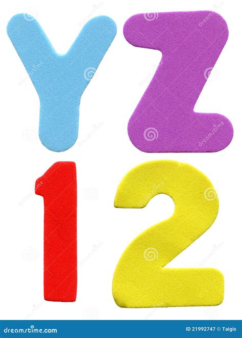 Colorful Foam Letters and Numbers Stock Image - Image of education, letters: 21992747