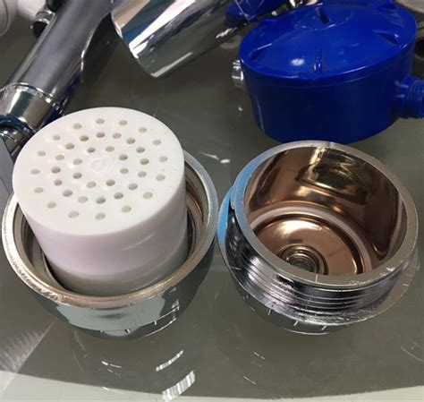 High Output Universal Shower Head Chlorine Filter Purify Water Chrome Plated Finish