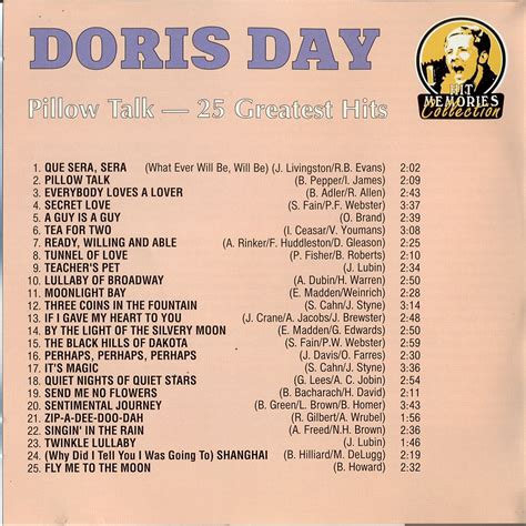 Pillow Talk - 25 Greatest Hits - Doris Day mp3 buy, full tracklist