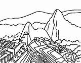 Dibujo De Machu Picchu Para Colorear  Dibujosnet Los Incas sketch template