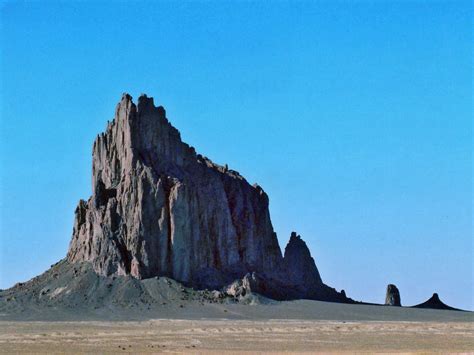 Shiprock - distant view: Shiprock, New Mexico