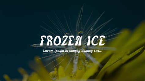 FROZEN ICE Font Family : Download Free for Desktop & Webfont