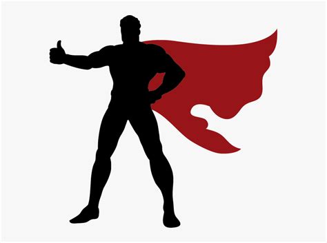 Superhero Clip Art Vector Graphics Silhouette Superman Silhouette Png ...