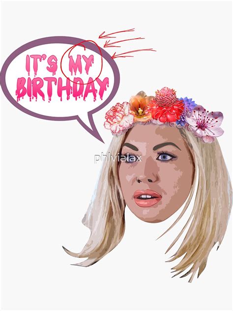 "Stassi Schroeder - "It's MY Birthday"" Sticker for Sale by phlvialax ...