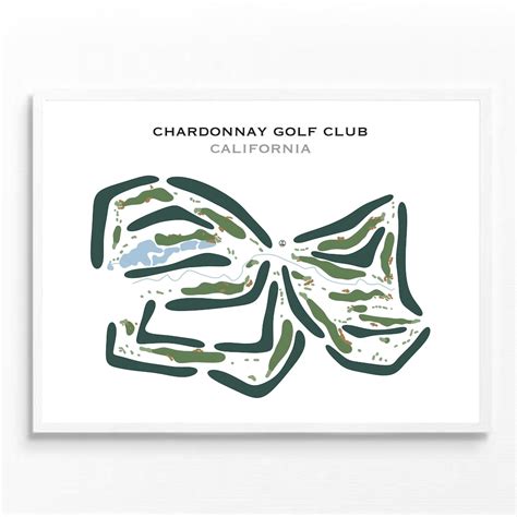 Chardonnay Golf Club, CA Golf Course Map, Home Decor, Golfer Gift for Him, Scorecard Layout ...