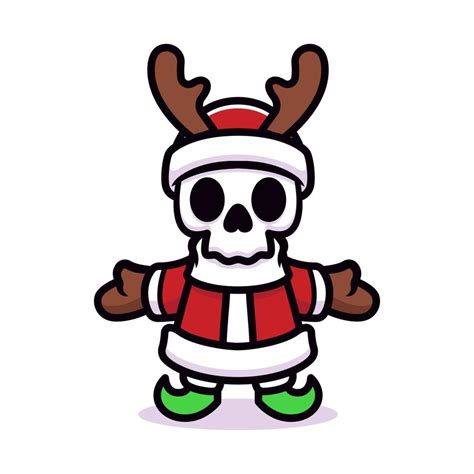 Skull santa costume 4648982 Vector Art at Vecteezy