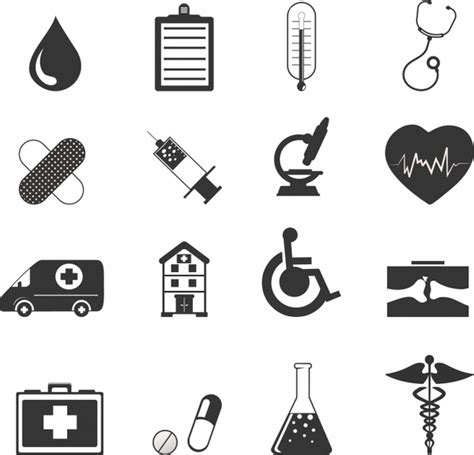 Healthcare Icons Vectors graphic art designs in editable .ai .eps .svg ...