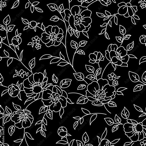 Black White Floral Wallpapers - Top Free Black White Floral Backgrounds - WallpaperAccess