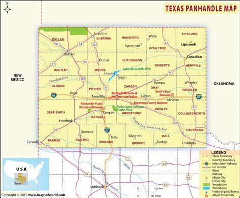 Texas Panhandle Map