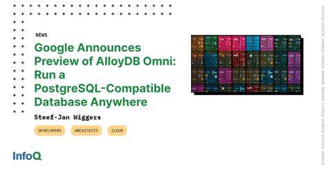 Google Announces Preview of AlloyDB Omni: Run a PostgreSQL-Compatible ...