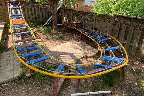 Diy Roller Coaster - Teen Builds 100 Foot Long Roller Coaster In His ...