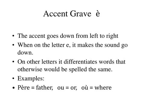 Reasons for accent grave in french - shieldvamet