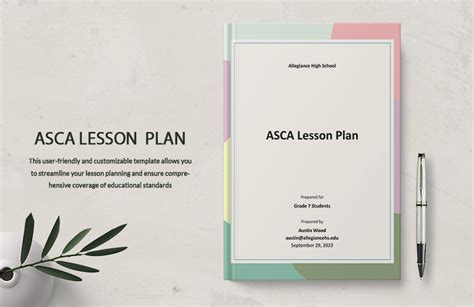 ASCA Lesson Plan Template in Word, Google Docs, Pages - Download ...