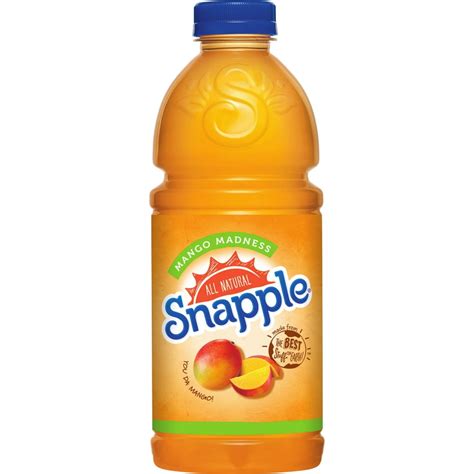 Snapple Mango Madness Juice Drink, 32 Fl Oz Bottle, 1 Count - Walmart.com - Walmart.com