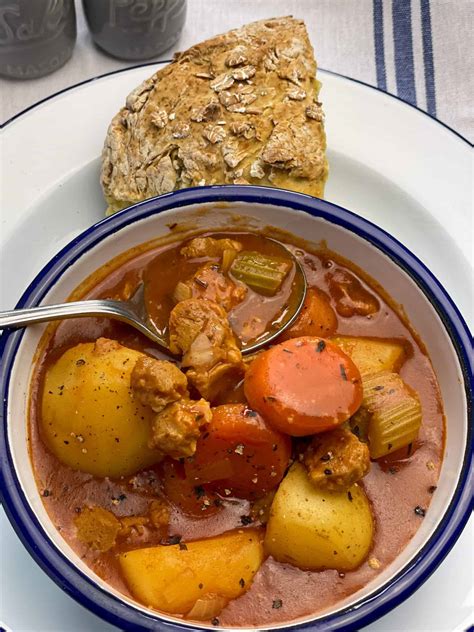 Vegan Traditional British Beef Stew - Traditional Plant-Based Cooking