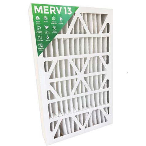 16x25x4 MERV 13 AC Furnace 4" Inch Air Filters. 6 PACK (Actual Depth: 3 ...