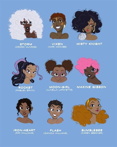 Black History Month: Super Ladies by ActionKiddy on DeviantArt | Character design, Character art ...