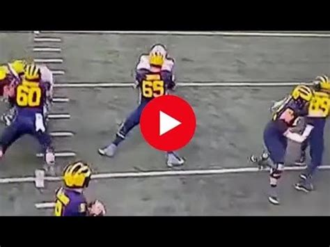 Zak Zinter Injury Video | Michigan's Zak Zinter Carted Off after Big Injury vs Ohio State