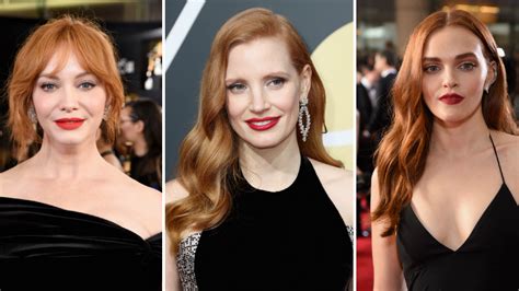 Golden Globes 2018: Celebrity Redheads Who Wore Red Lipstick | Allure