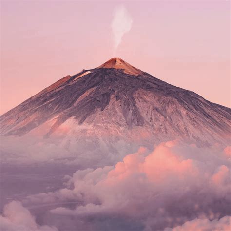 Volcano peak aesthetic photography landscape wall canvas - TenStickers