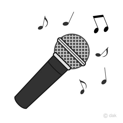 Clipart Microphone With Music Notes - Just Dogs23