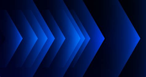 futuristic blue background with abstract square shape, arrow, dynamic ...