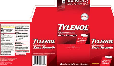 DailyMed - TYLENOL EXTRA STRENGTH- acetaminophen tablet, film coated