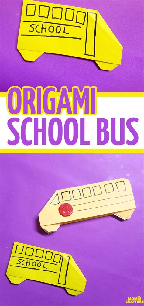 Papercraft Blogspot Make An Easy origami School Bus - Printable ...