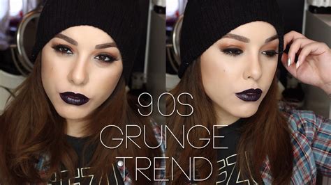 90s Grunge Makeup ☆ Tutorial & 90s Lip Favorites - YouTube