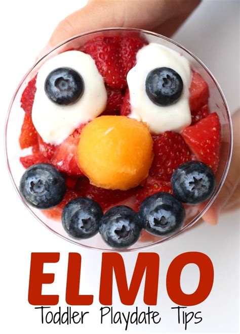 Elmo Toddler Playdate Tips + Snack Idea