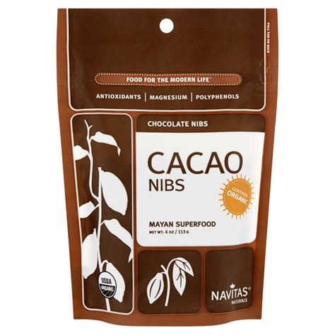 Navitas Naturals Cacao Nibs Chocolate Nibs Mayan Superfood, 4 oz, 12 pack - Walmart.com ...