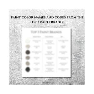 Modern Minimalist Paint Palette Benjamin Moore Paint Modern - Etsy