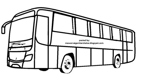 Gambar Mewarnai Bus Sekolah Gratis - IMAGESEE