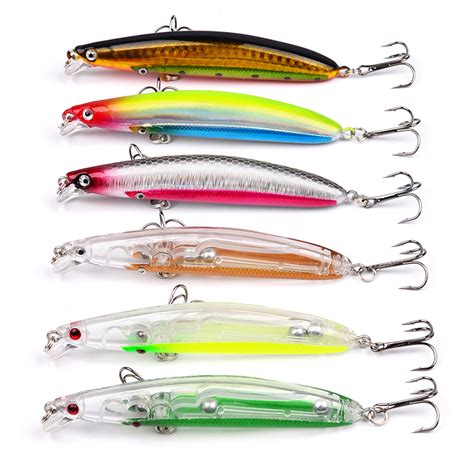 6 x Minnow Fishing Lures Trout Redfin Yellowbelly Bream Salmon Flathead Jacks | eBay