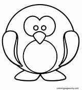 Penguin Coloring Pages  For Kids And Adults sketch template