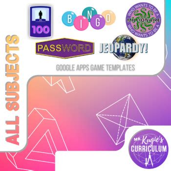 Google Apps Game Templates | Bundle by Mr Kugie's Curriculum | TPT