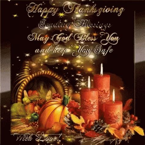 Happy Thanksgiving Sending Blessings GIF - HappyThanksgiving ...