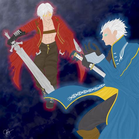 DMC - Dante vs. Vergil by joeybowsergraphics on DeviantArt